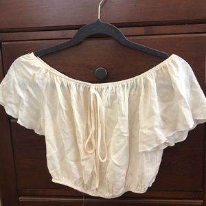 Off the shoulder crop top